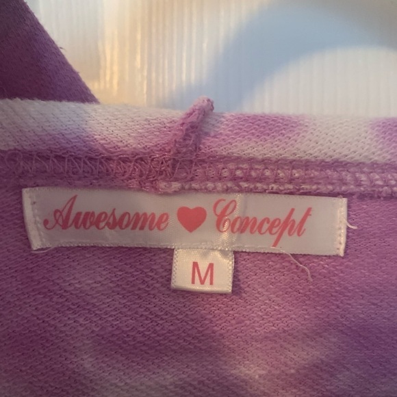 Tie dye Cropped Pigeon Forge Hoodie - Size Medium - Picture 3 of 3